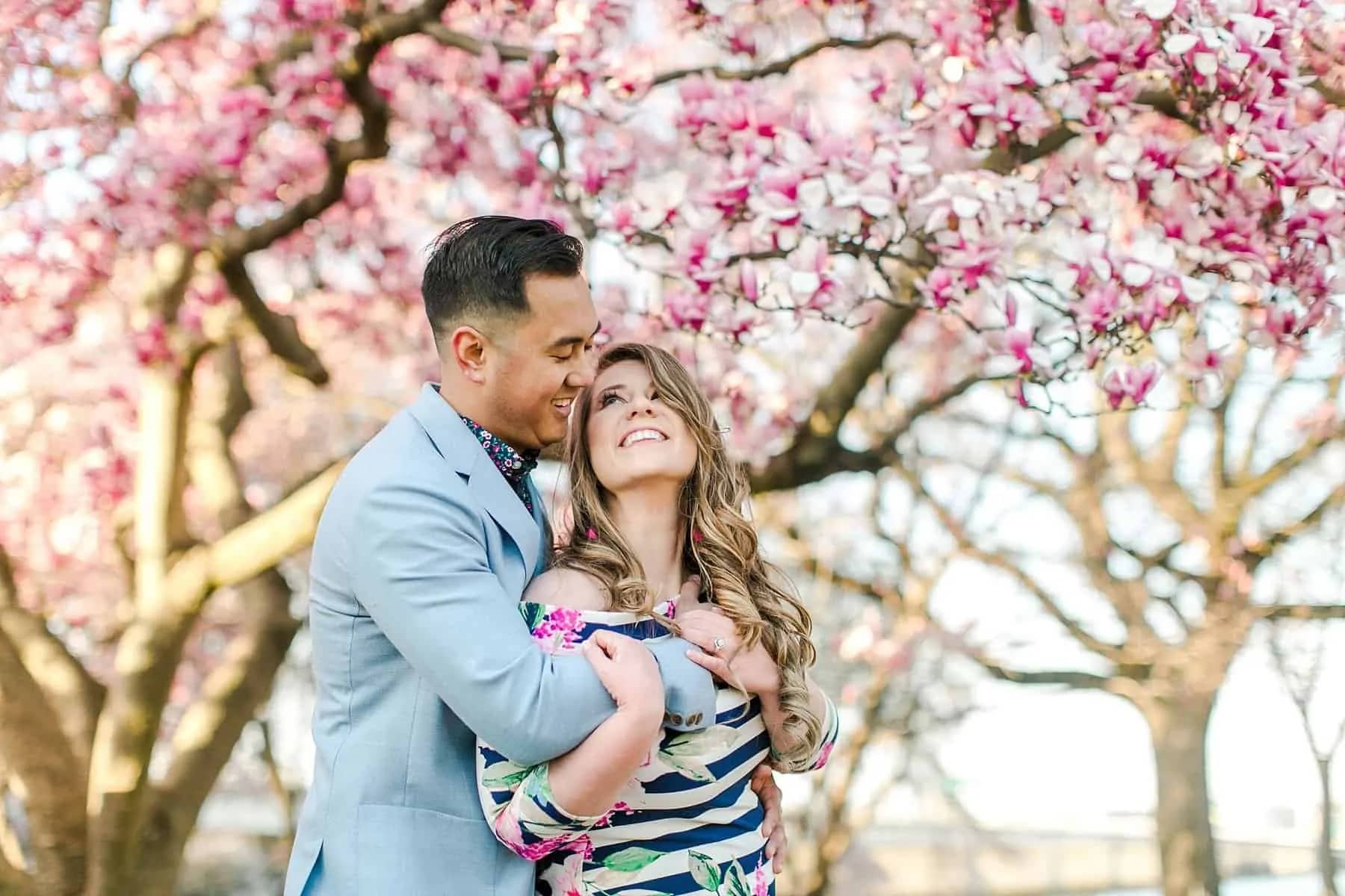 Cherry Blossom Engagement