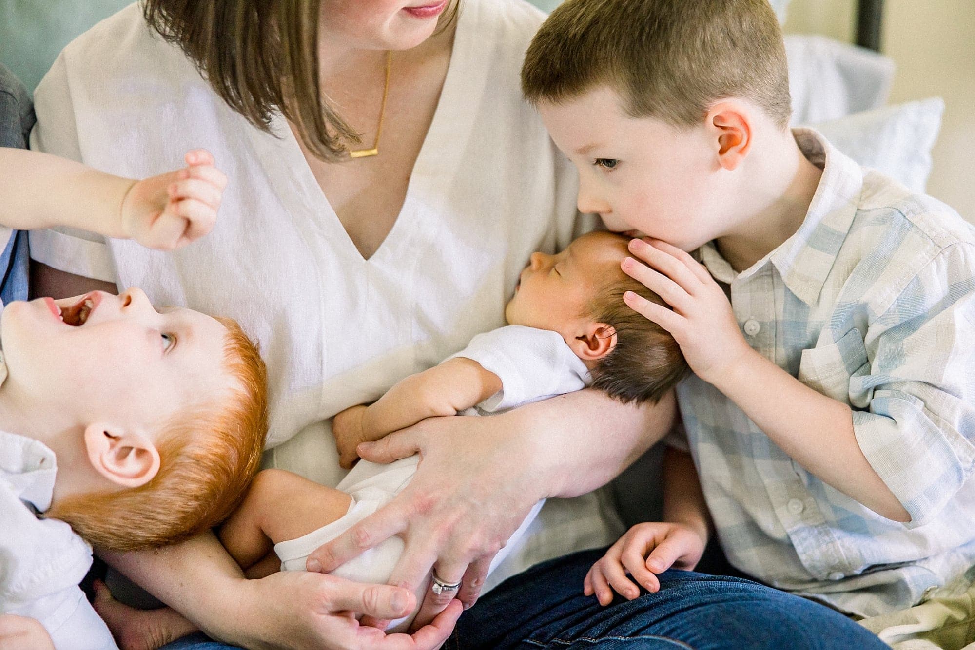 Newborn family portraits in Miami Florida area 